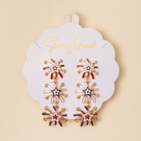 PATRIOTIC STARBURST EARRINGS
